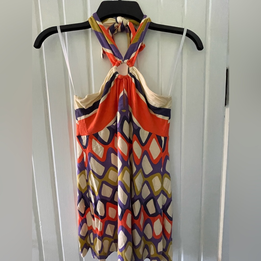 Envi Halter Top- Cute colors- Small- Ties at neck